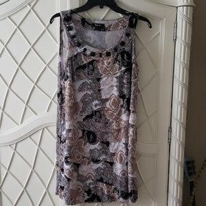 Dress with beads around chest area